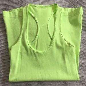 Cool racer back - lime green